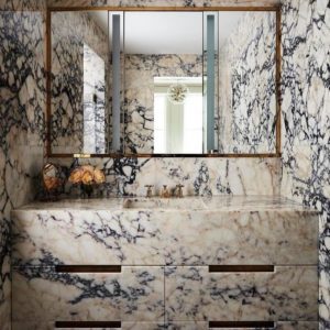 Arabescato bathroom